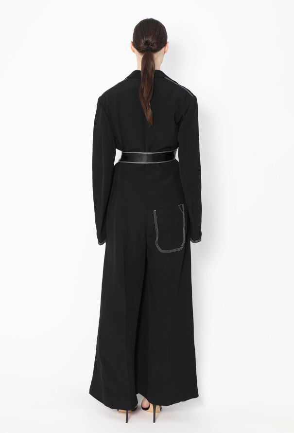 Céline Contrast Stitch Wrap Jumpsuit, S/S 2015 - 6