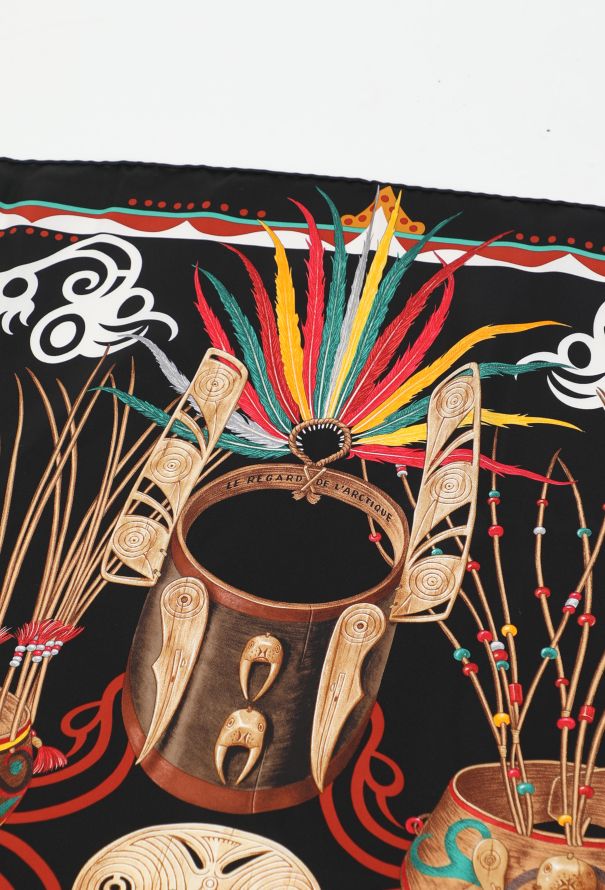 Hermès 2019 'Le Regard de l’Arctique' 90cm Silk Carré - 5