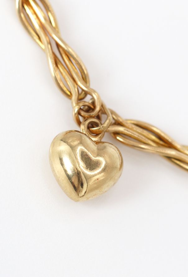 Vintage Fine Jewelry 18k Yellow Gold Charm Necklace - 3 Vintage Fine Jewelry 18k Yellow Gold Charm Necklace - 3