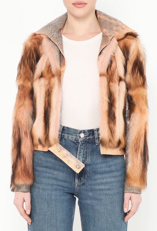 Gianni Versace F/W 2000 Python Fur Bomber Jacket - 5