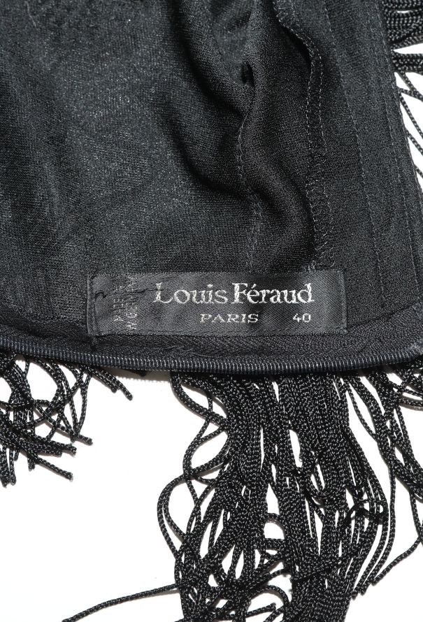 Louis Féraud Embellished Fringe Gown, 1980s - 7