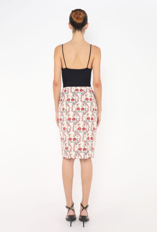 Givenchy S/S 1997 Floral Printed Skirt - 5