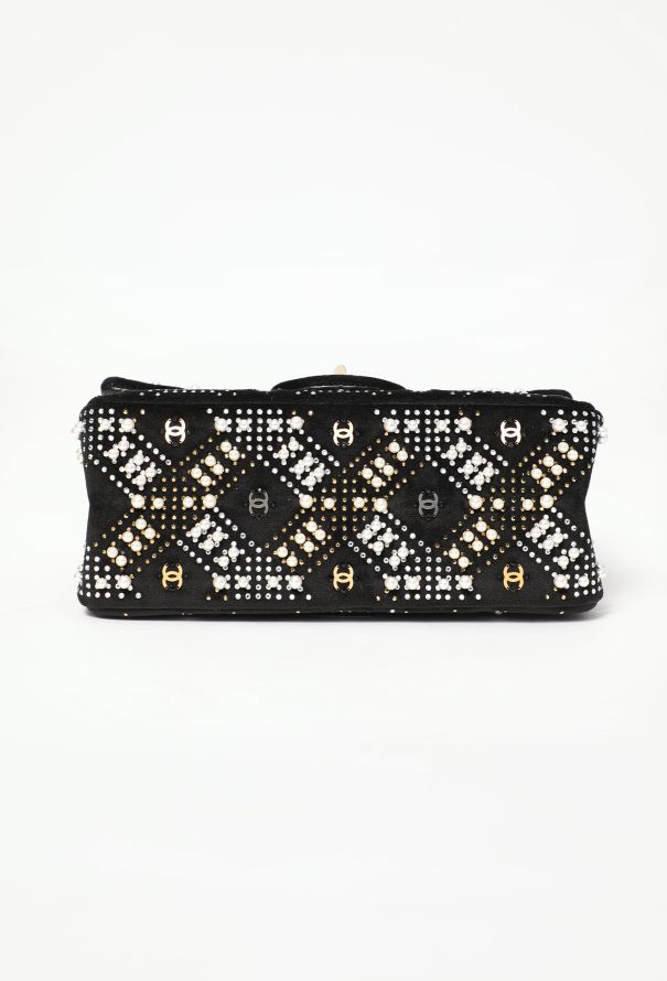 Chanel Pre-Fall 2021 Velvet Embellished Mini 2.55 Bag - 8