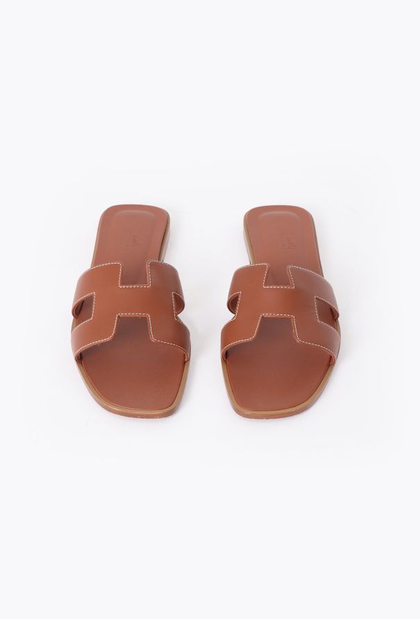 Hermès Oran Calfskin Sandals - 2