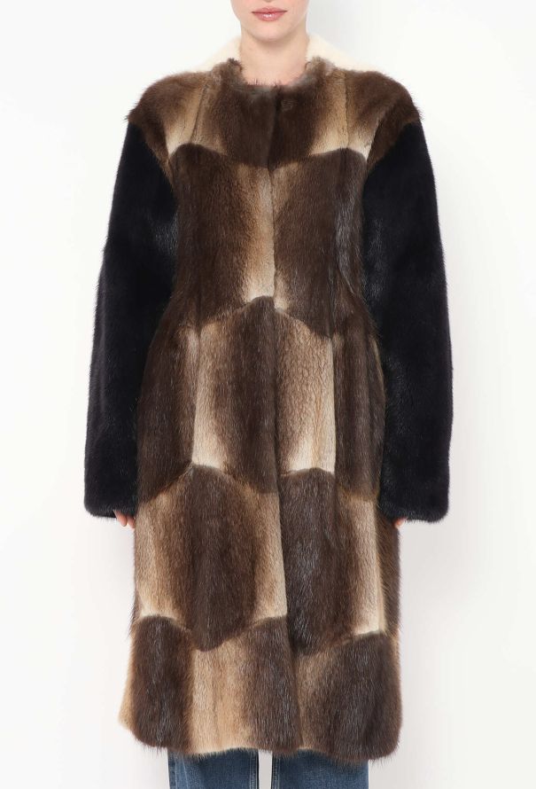 Céline F/W 2012 Colorblock Mink Fur Coat - 4 Céline F/W 2012 Colorblock Mink Fur Coat - 4