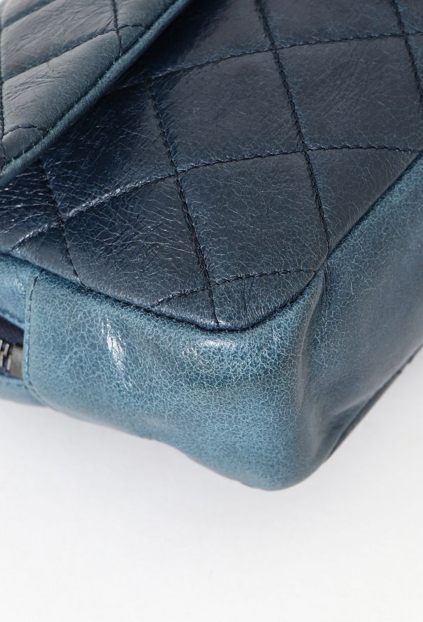 Chanel Blue Portobello Flap Bag - 9 Chanel Blue Portobello Flap Bag - 9