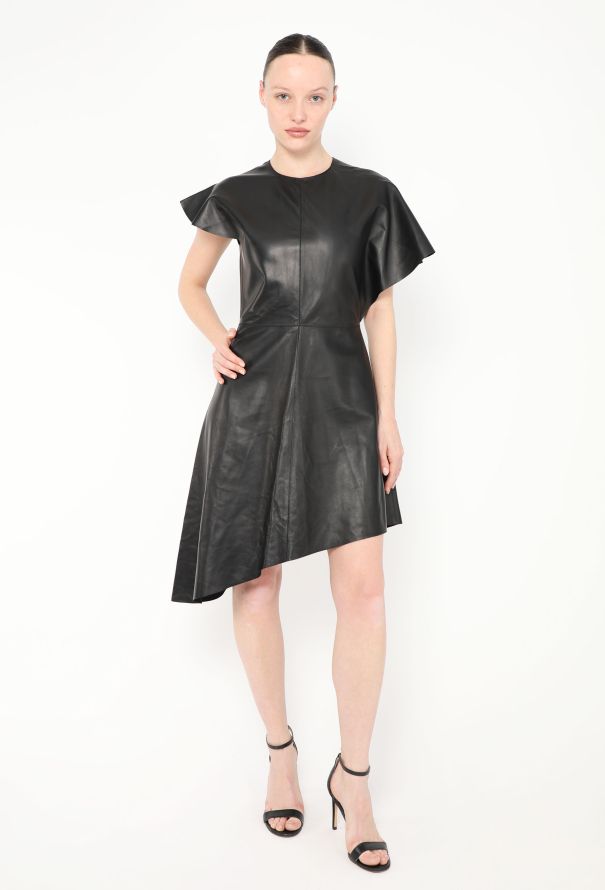 Loewe 2022 Asymmetrical Lambskin Dress - 2 Loewe 2022 Asymmetrical Lambskin Dress - 2