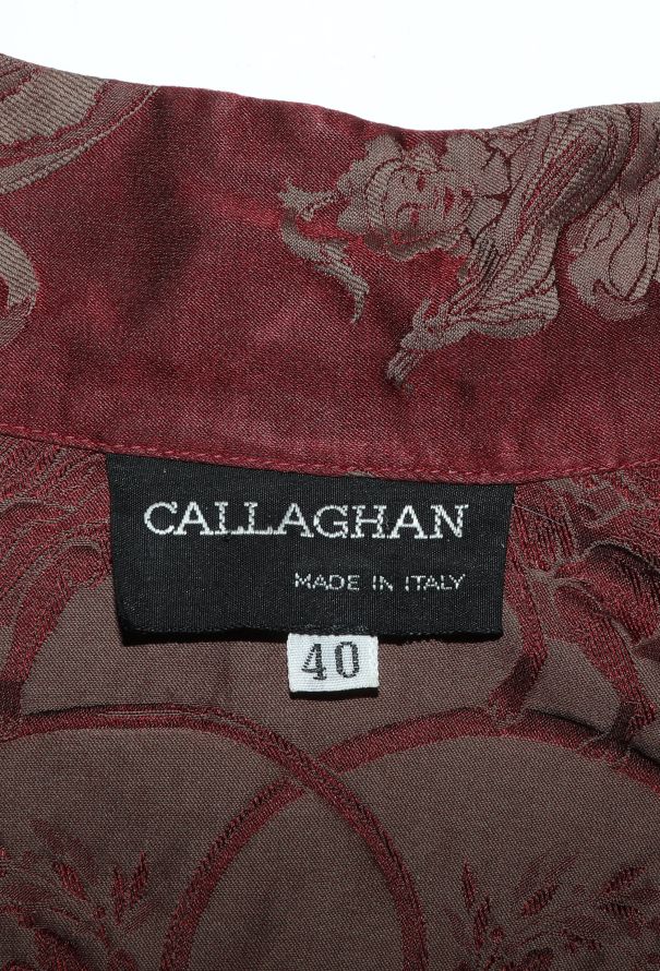 Romeo Gigli Callaghan 1988 Silk Damask Blouse - 7