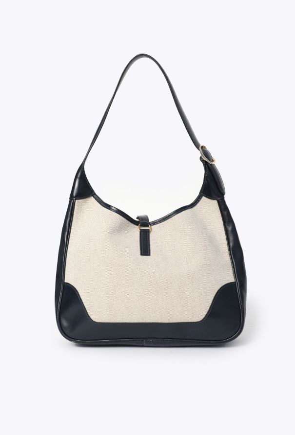 Hermès Vintage Box & Toile H Trim Bag - 4