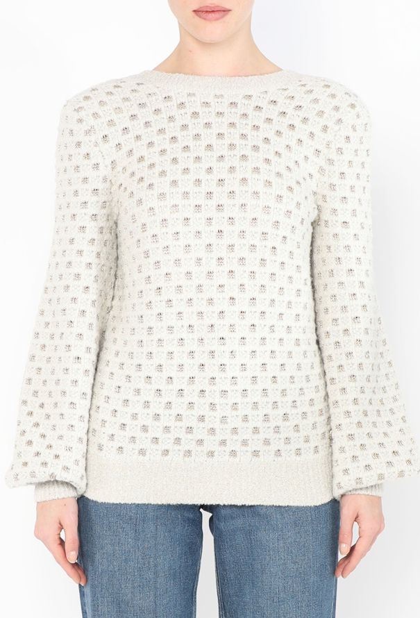 Chanel Pre-Fall 2017 Open-Back Lamé Sweater - 1