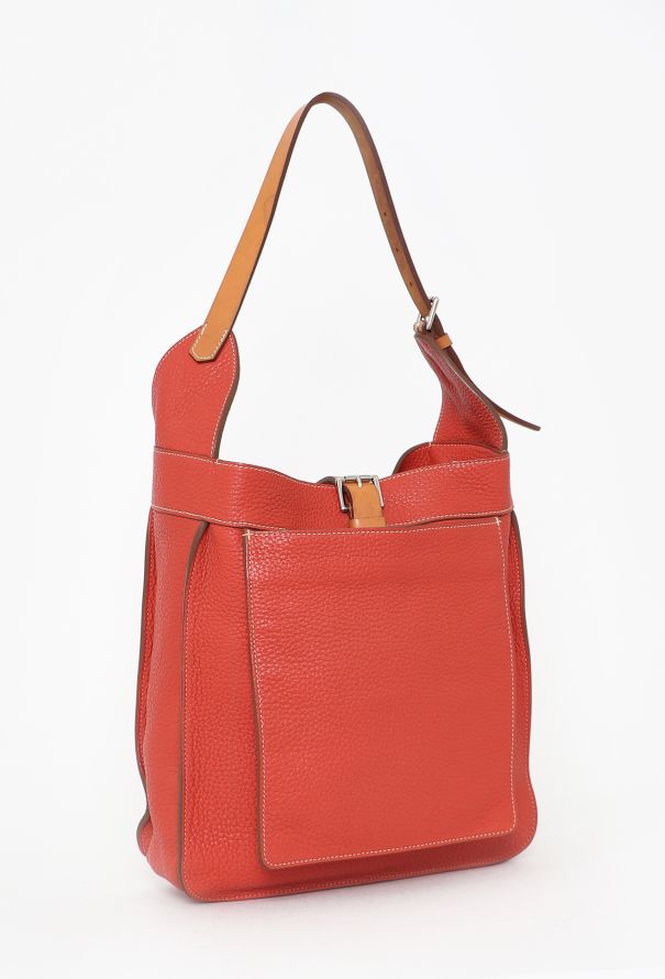 Hermès Orange Clémence Marwari Bag - 2