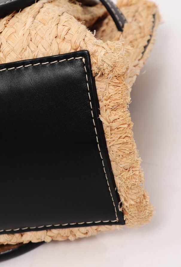 Loewe Small Raffia Gate Top Handle Bag - 11