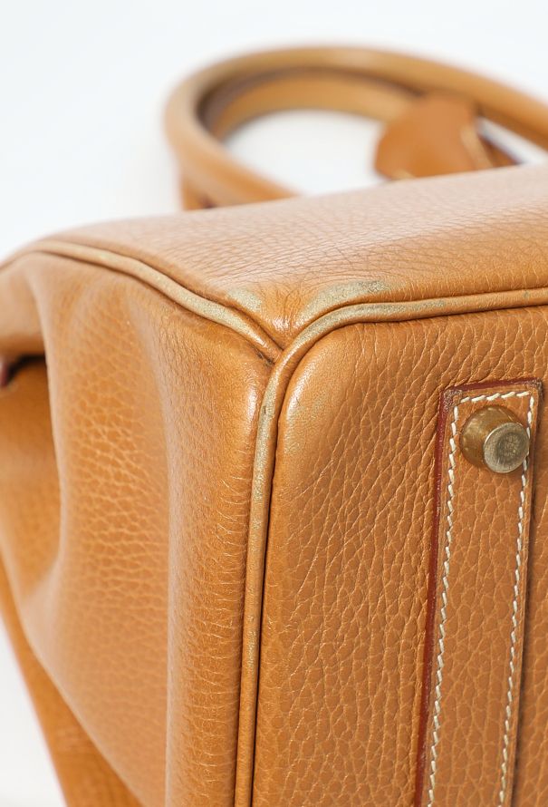 Hermès Beautifully Patinaed '90s Gold Birkin 35 - 12