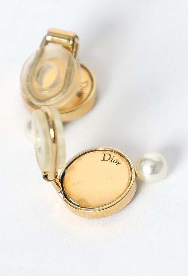 Dior Cannage Pearl Clip-On Earrings - 4
