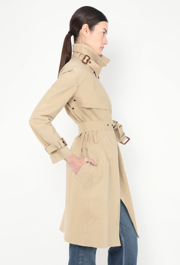 Céline Belted Mackintosh Trench Coat - 5