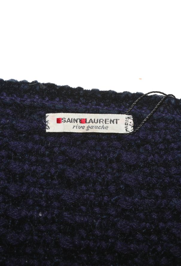 Saint Laurent Belted Wool Knit Cardigan, F/W 1975 - 9