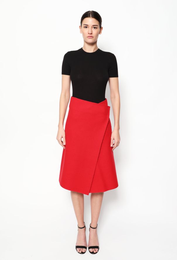 Scarf Print Asymmetrical Midi Skirt - Women - Ready-to-Wear