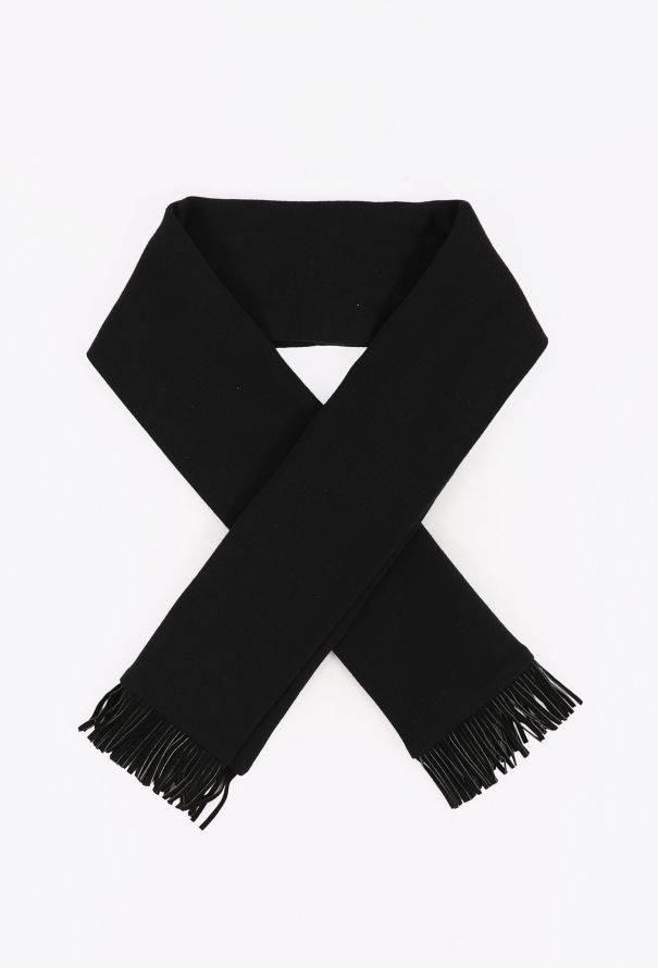 Saint Laurent Knit Fringed Scarf, Fall 1992 - 1