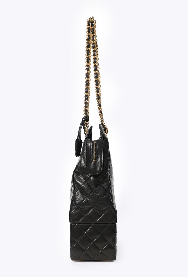 Chanel Vintage Quilted Vanity Case Tote Bag - 9