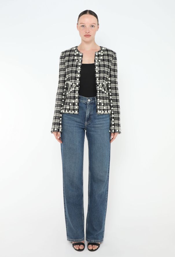 Chanel CAMPAIGN F/W 2003 Studded Tweed Jacket - 4