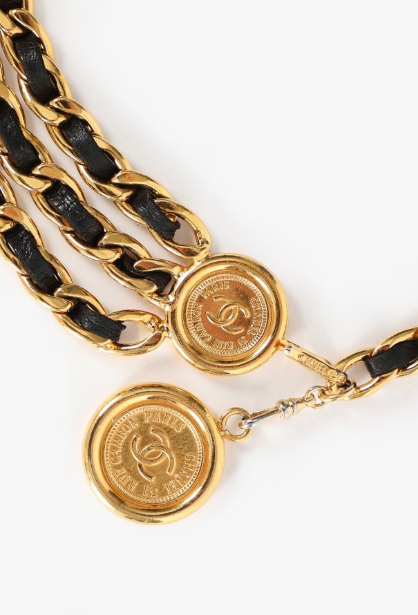 Chanel Triple Chainlink Medallion Belt, F/W 1989 - 5