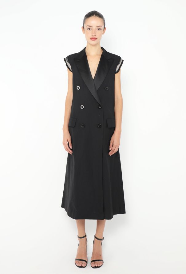 Sacai 2022 Belted Smoking Dress - 4