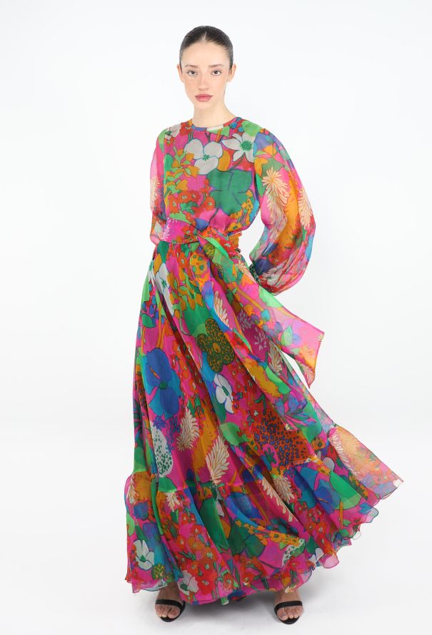 Saint Laurent HIGHLY COLLECTOR Spring 1969 Haute Couture Organza Gown - 1