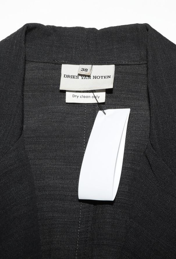 Dries Van Noten '90s Notched Crêpe Blazer - 5