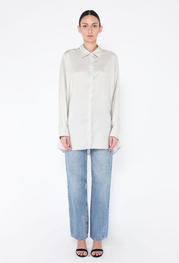The Row S/S 2024 Albie Silk Shirt - 3