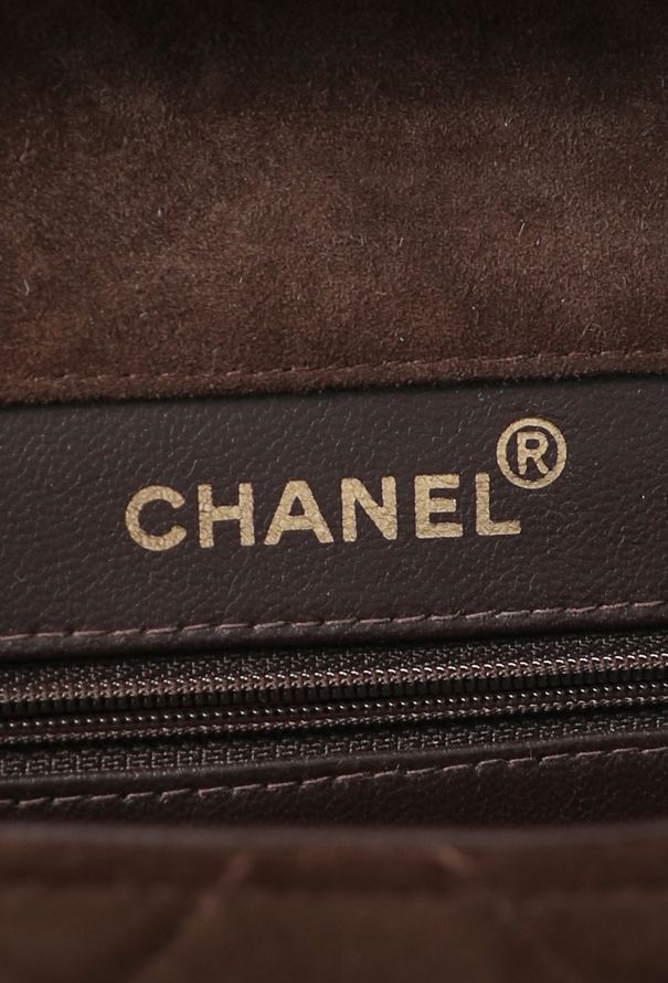 Chanel Rare '90s Suede Jumbo Classic Double Sided Flap Bag - 14