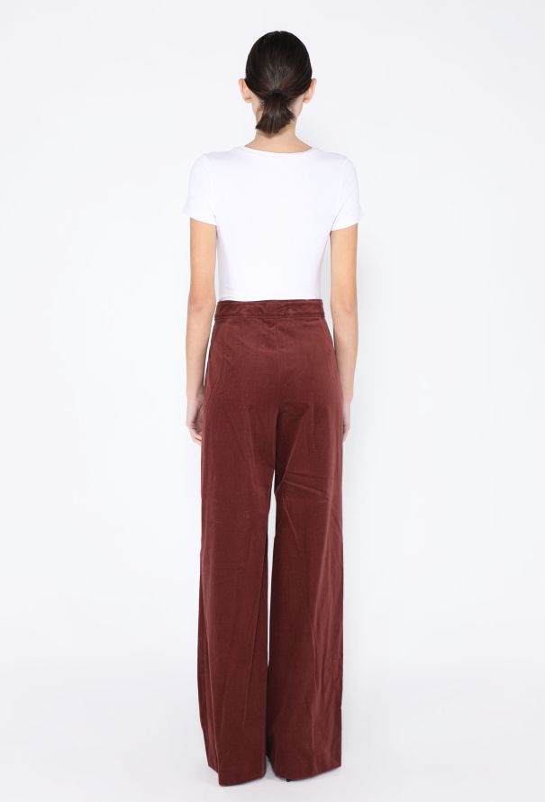 Dries Van Noten F/W 2023 Pantery Velvet Trousers - 5
