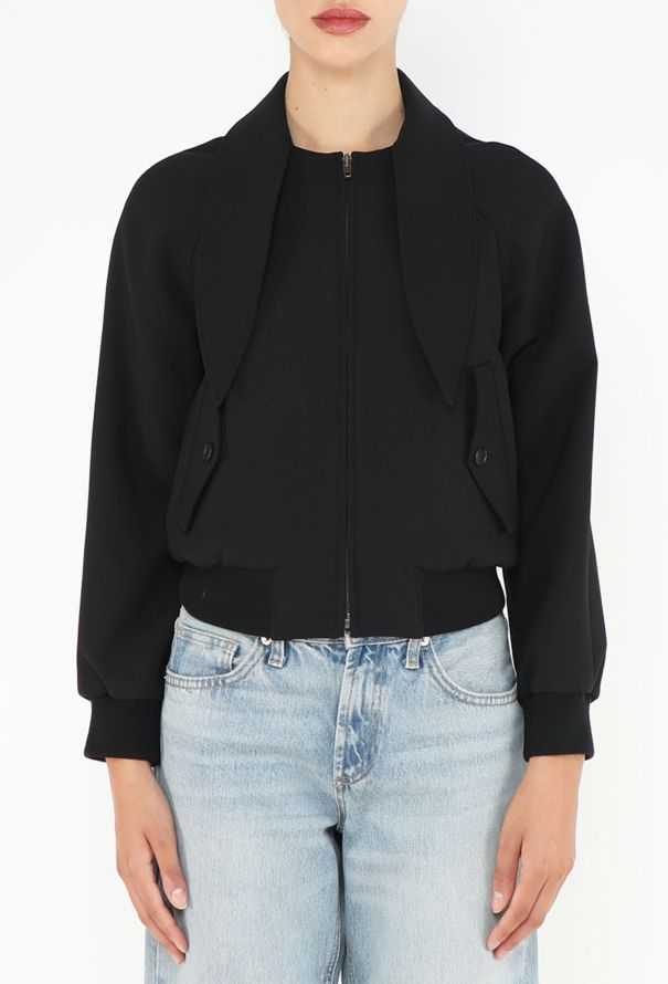 Balenciaga Collared Bomber Jacket - 1