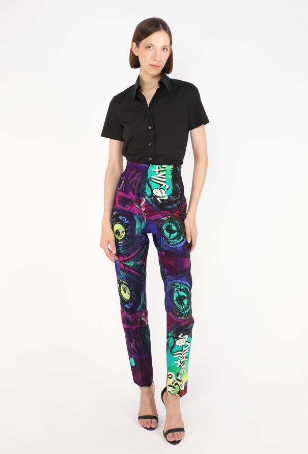 Gianni Versace Graffiti Print Pants, 1991 - 4