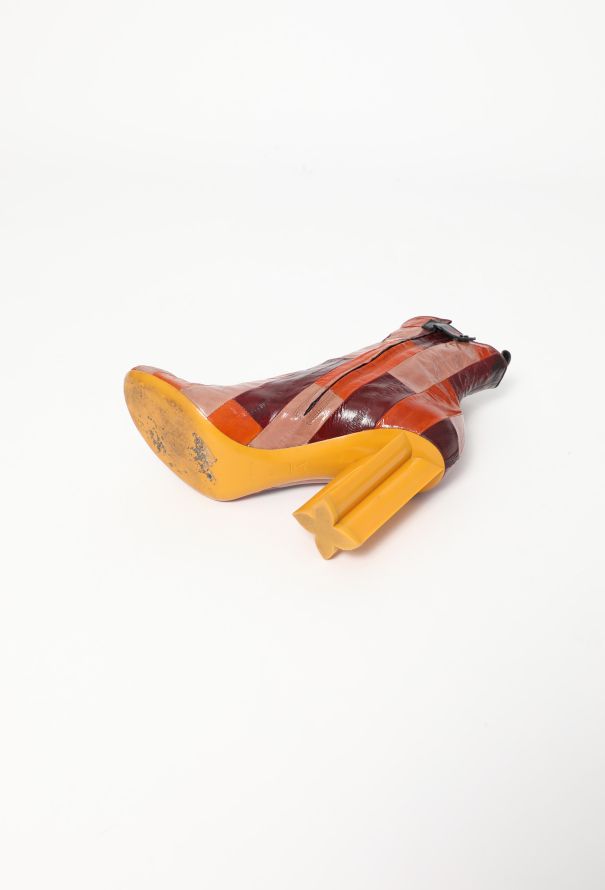 Louis Vuitton S/S 2015 'Swinging' Patchwork Boots - 7 Louis Vuitton S/S 2015 'Swinging' Patchwork Boots - 7