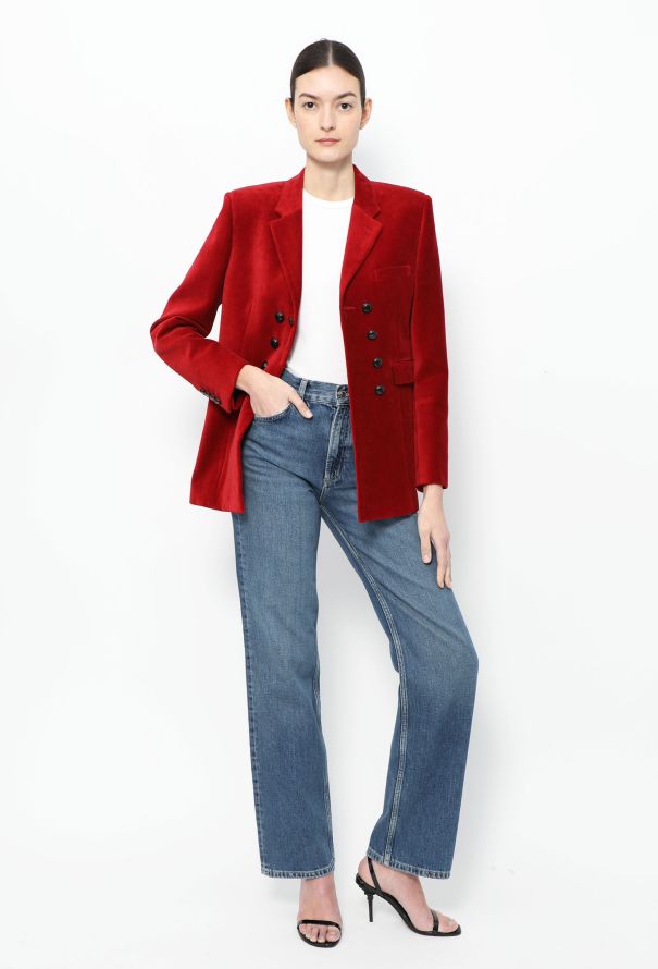 Saint Laurent S/S 2019 Velvet Military Blazer - 5 Saint Laurent S/S 2019 Velvet Military Blazer - 5