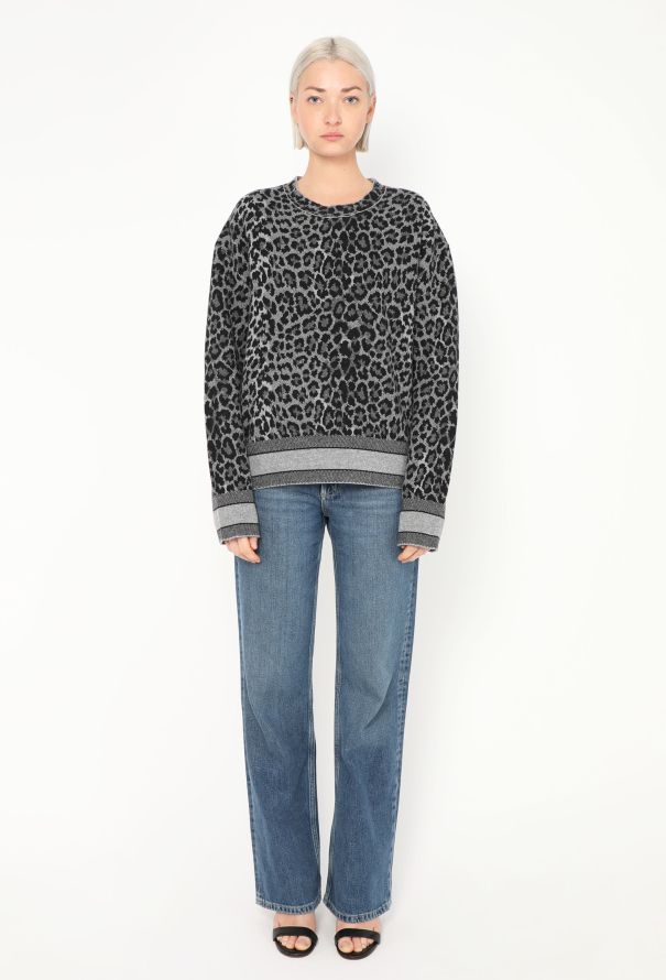 Dior 2021 Leopard Print Cashmere Sweater - 2