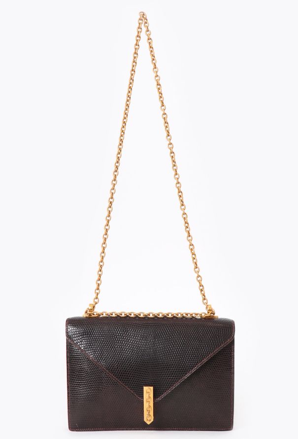 Hermès '70s Brown Lizard Alcazar Bag - 2 Hermès '70s Brown Lizard Alcazar Bag - 2