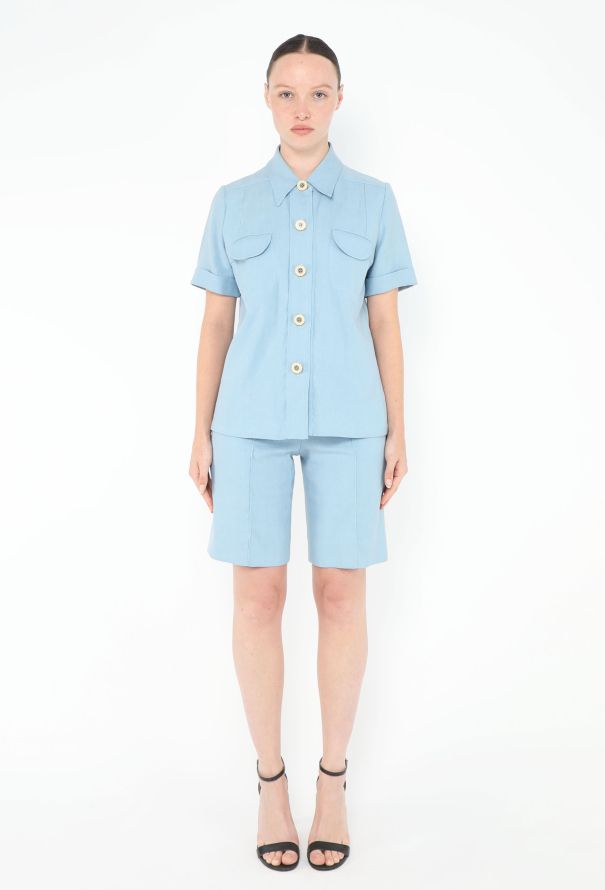 Chloé 2007 Linen Shorts Ensemble - 1