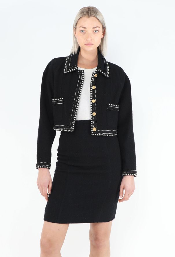 Chanel COLLECTOR S/S 1987 Bouclé Trim Set - 4