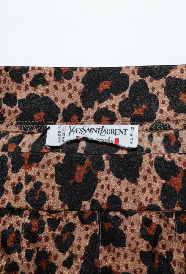 Saint Laurent Leopard Pleated Skirt, F/W 1992 - 6