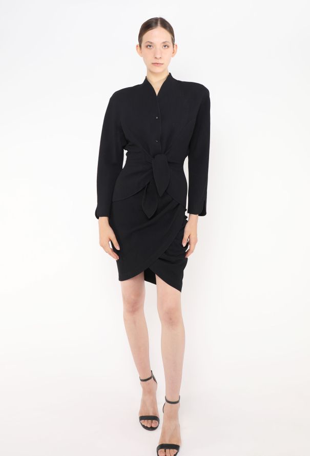 Thierry Mugler Late '80s Asymmetrical Knotted Ensemble - 1