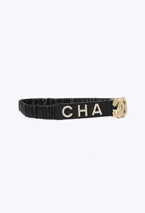 Chanel Strass Logo Leather Belt, S/S 2019 - 4