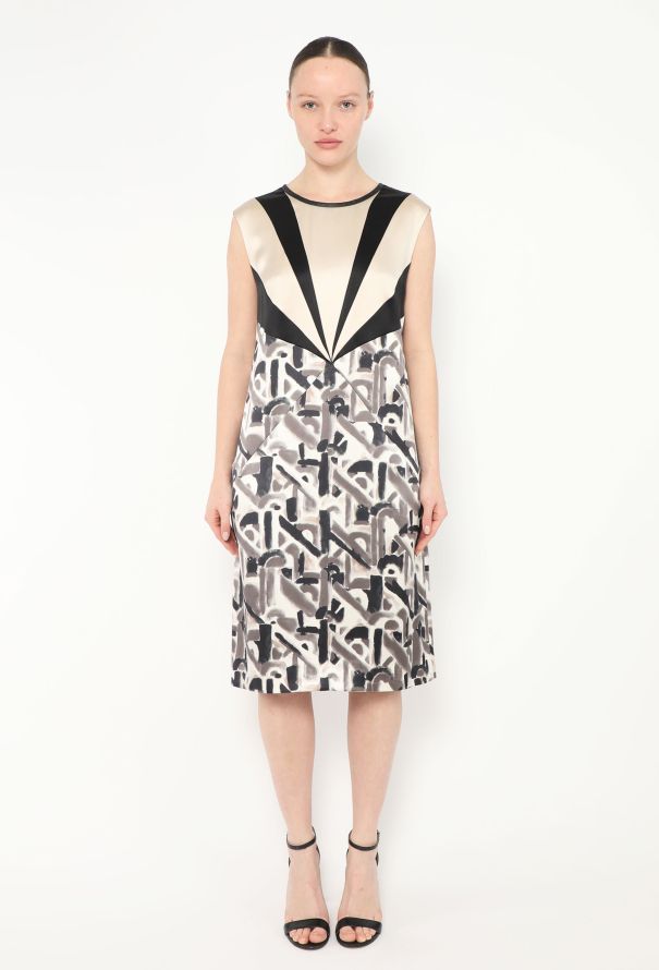 Prada F/W 2014 Abstract Silk Dress - 1