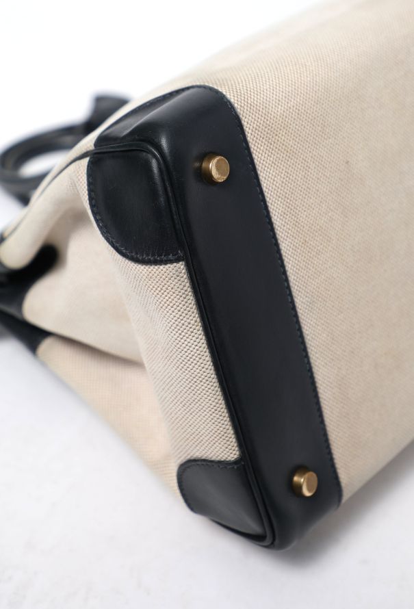 Hermès Exceptional '90s Caban Box & Toile H Birkin 35 - 9