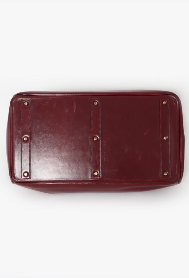 Hermès '80s Rouge H Box Haut à Courroies 50 - 9 Hermès '80s Rouge H Box Haut à Courroies 50 - 9