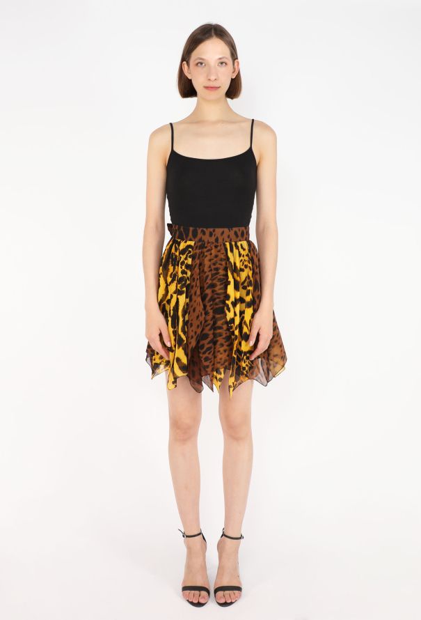 Gianni Versace Printed Chiffon Skirt, 1992 - 3