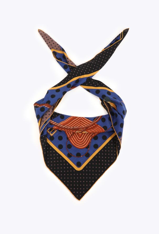 Hermès 'Clic Clac à Pois' Cashmere Grand Carré 140cm - 7
