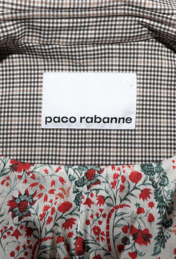 Paco Rabanne S/S 2019 Checkered Trench Coat - 7