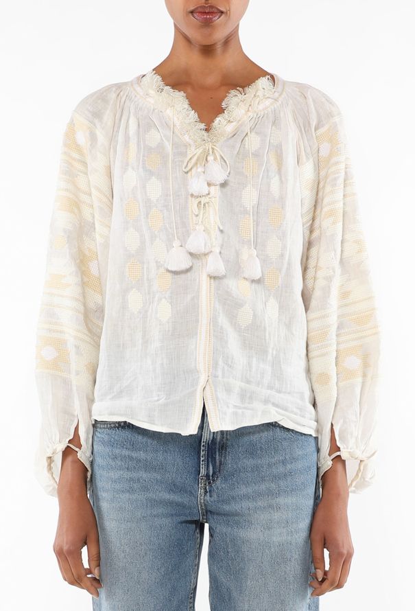 Vita Kin Embroidered Tassel Tunic - 1