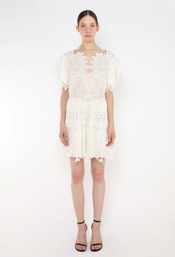 Chloé S/S 2015 Guipure Linen Romper - 4